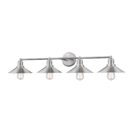 Z-Lite Casa 4 Light Vanity, Brushed Nickel 613-4V-BN